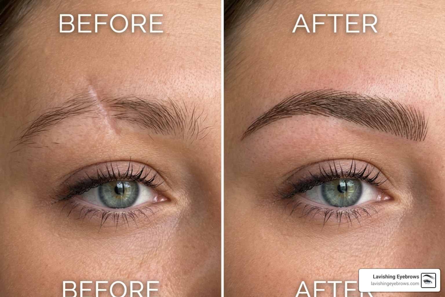 Microblading for scars