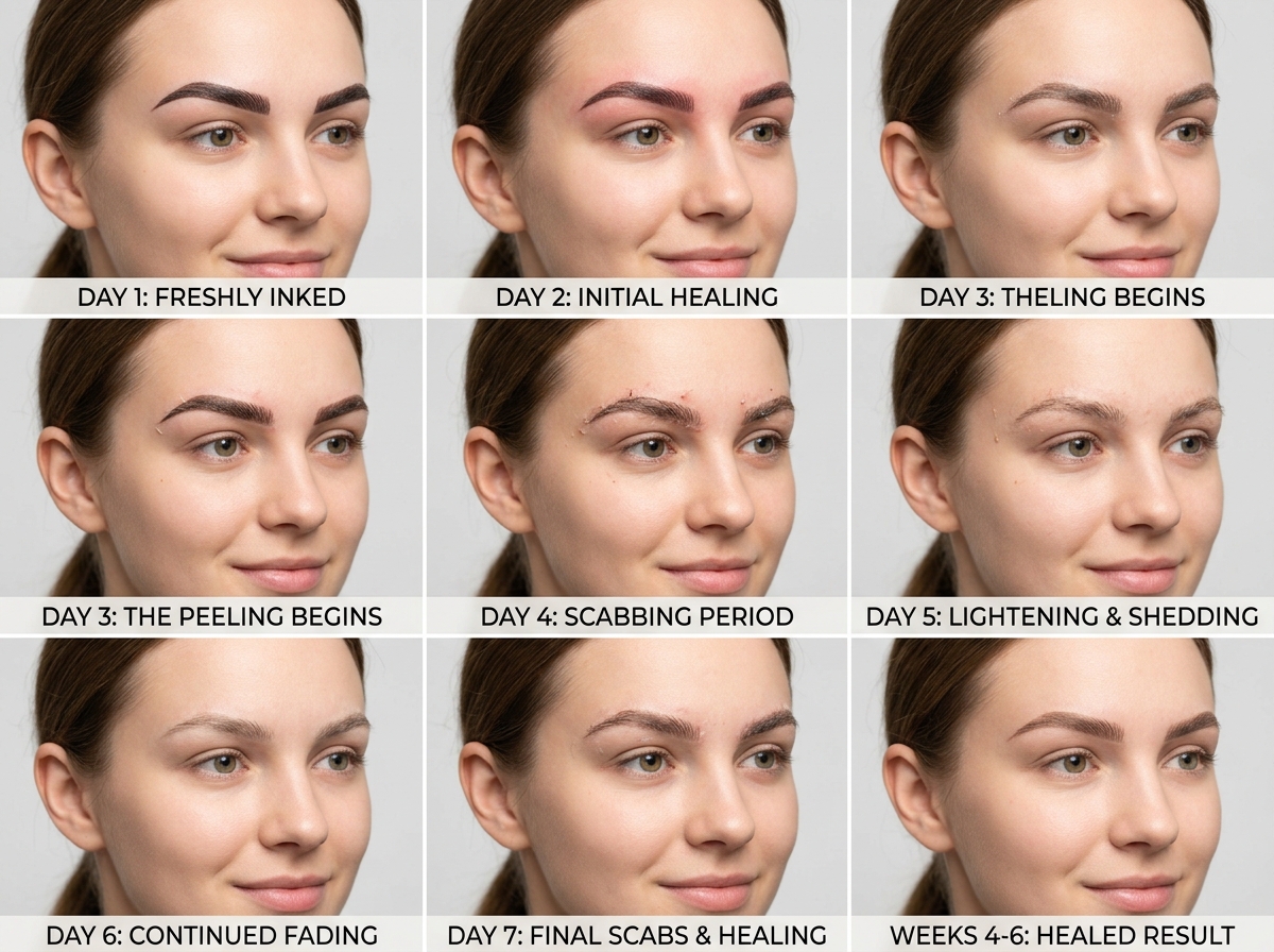 nano brows day by day