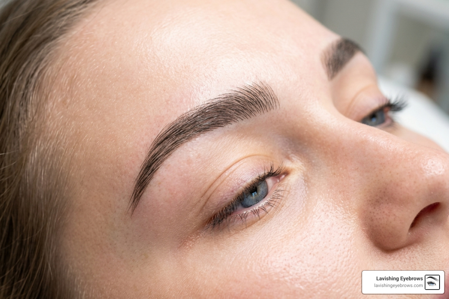 Eyebrow hair strokes
