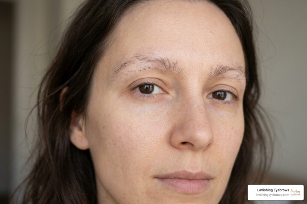 Sparse eyebrows
